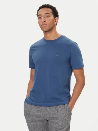Tommy Hilfiger tshirt celeste polvere uomo mini logo