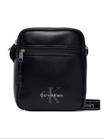 Calvin Klein tracolla nera uomo logo sul davanti