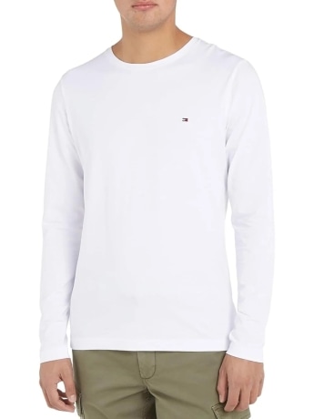Tommy Hilfiger tshirt bianca uomo mini logo