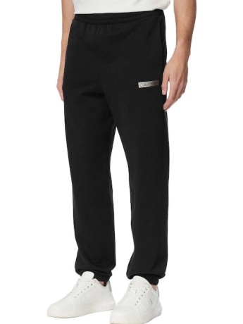 Calvin Klein pantalone nero uomo logo sul lato