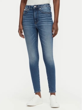 Calvin Klein pantalone in denim donna logo sul retro