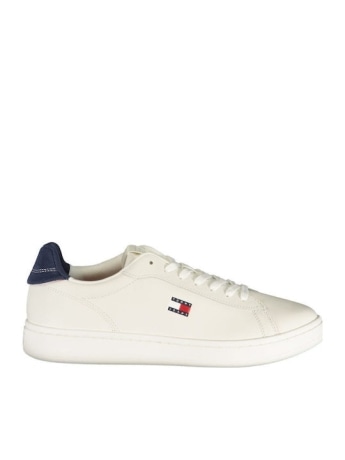 Tommy Jeans scarpe bianche uomo logo sul lato
