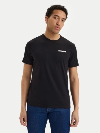Calvin Klein tshirt nera uomo maxi logo sul retro