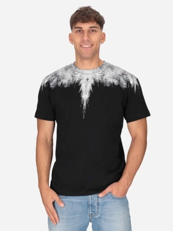 Marcelo Burlon tshirt nera uomo maxi logo