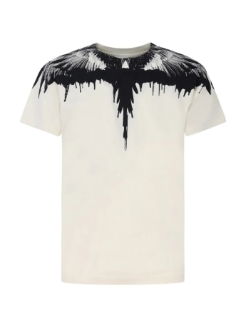 Marcelo Burlon tshirt bianca uomo maxi logo
