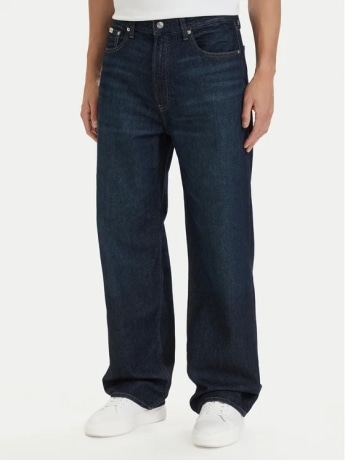 Calvin Klein pantalone in denim uomo scuro logo sul retro
