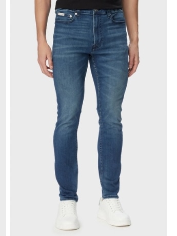 Calvin Klein pantalone in denim uomo logo sul retro
