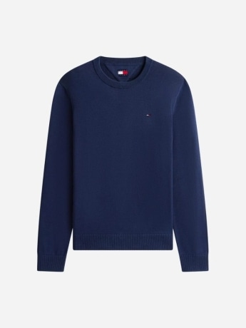 Tommy Jeans maglia blu navy uomo mini logo