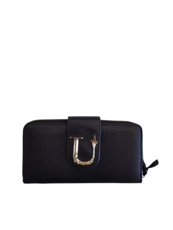 Cesare Paciotti portafoglio nero donna maxi logo