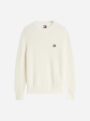 Tommy Jeans maglia bianca uomo mini logo
