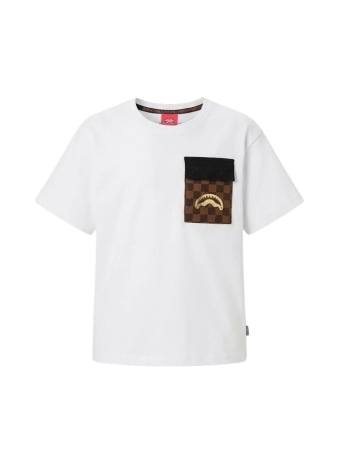 Sprayground tshirt bianca bambino maxi logo