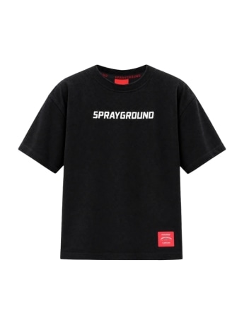 Sprayground tshirt nera bambino maxi logo