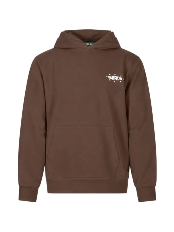 Barrow felpa marrone uomo maxi logo