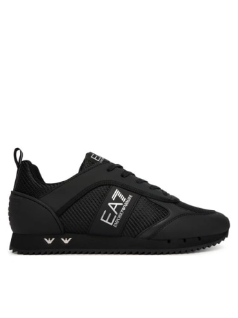 Ea7 scarpe nere uomo logo sul lato
