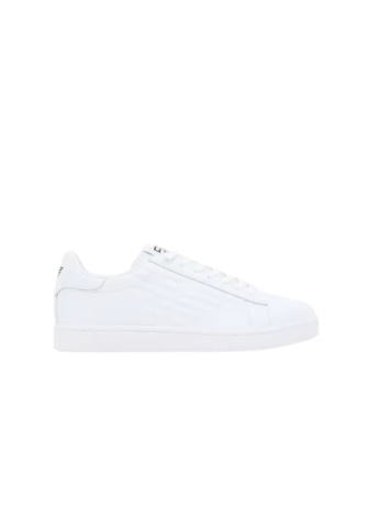 Ea7 scarpe bianche uomo logo sul lato