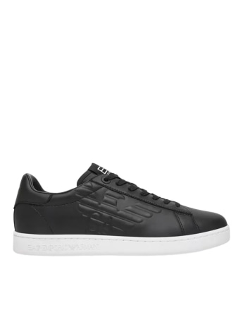 Ea7 scarpe nere uomo logo sul lato