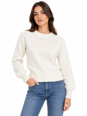 Fracomina maglia bianca donna mini logo
