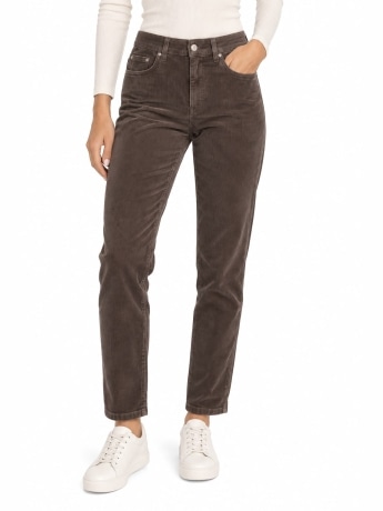 Fracomina pantalone marrone donna mini logo