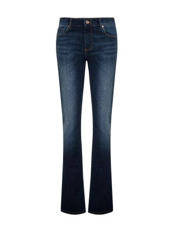 Fracomina pantalone in denim donna con logo
