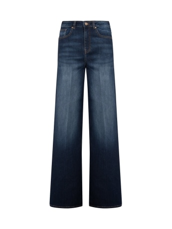 Fracomina pantalone in denim donna con logo