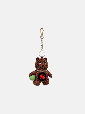 Sprayground portachiavi marrone bambino all over
