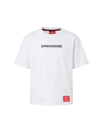 Sprayground tshirt bianca bambino maxi logo