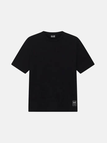 Ea7 tshirt nera uomo maxi logo sul retro