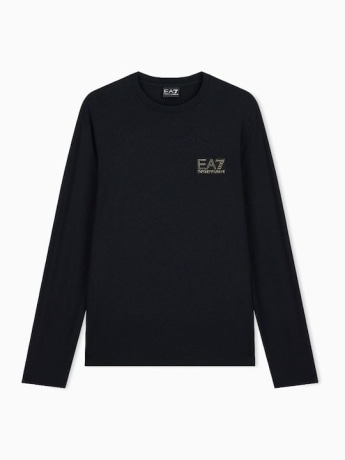 Ea7 tshirt nera uomo mini logo