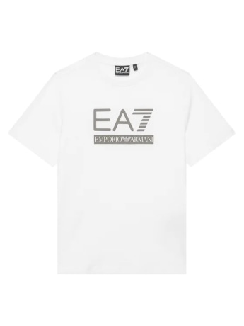 Emporio Armani tshirt bianca bambino maxi logo