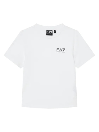 Emporio Armani tshirt bianca bambino mini logo