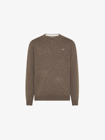 Sun68 maglia tortora uomo mini logo