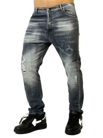 Patriot pantalone in denim uomo all over