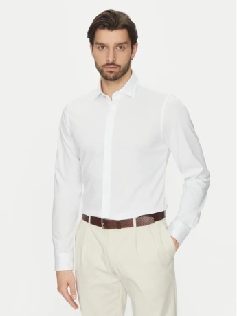 Michael Kors camicia bianca uomo mini logo