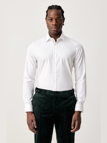 Michael Kors camicia bianca uomo logo lettering