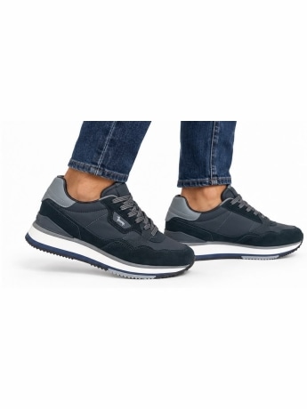 Harmont&blaine scarpe blu navy uomo mini logo