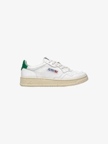 Autry scarpe bianche uomo retro verde