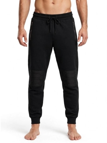 Bikkembergs pantalone tuta nero uomo mini logo