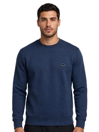 Bikkembergs felpa blu uomo mini logo