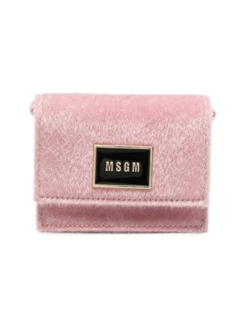 Msgm borsa rosa bambina maxi logo