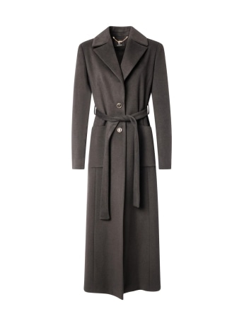 Fracomina cappotto nero donna con logo