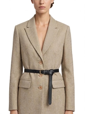 Fracomina giacca beige donna mini logo