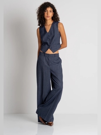 Fracomina pantalone in denim donna con logo