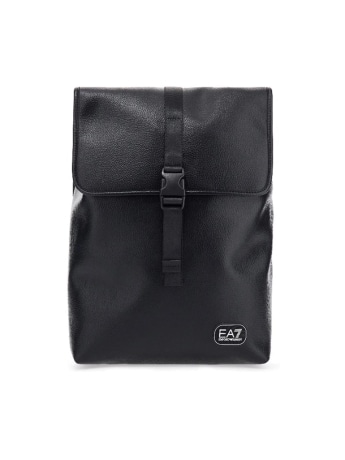 Ea7 zaino nero uomo mini logo
