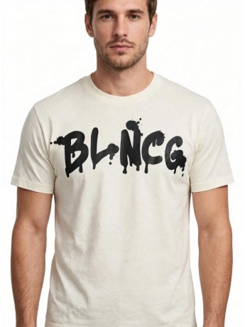 Blncg tshirt burro uomo maxi logo