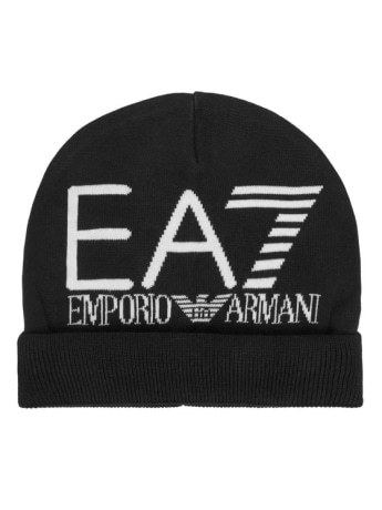 Ea7 cappello nero bianco uomo maxi logo