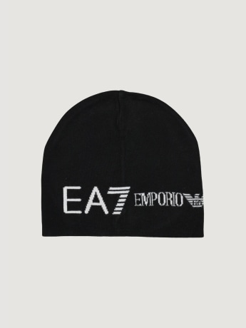 Ea7 cappello nero bianco uomo logo lettering