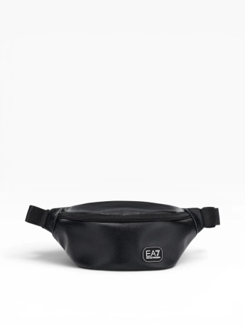 Ea7 marsupio nero uomo con logo