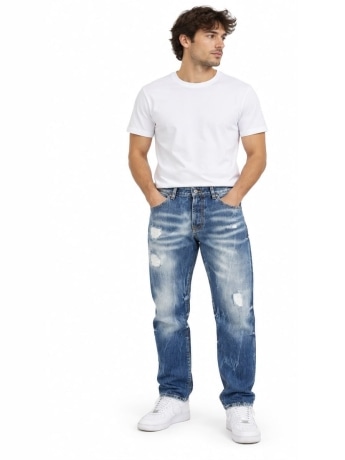 Patriot pantalone in denim uomo con logo