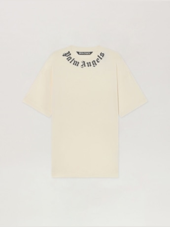 Palm Angels tshirt bianca uomo maxi logo