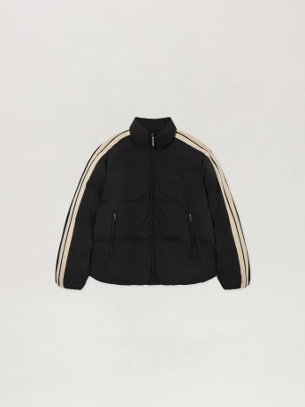 Palm Angels giubbotto nero uomo maxi logo